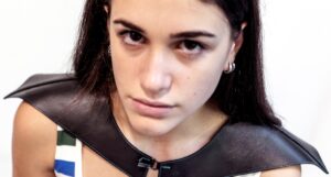 ALI - accessorio coprispalle impunture verdi WNGG02